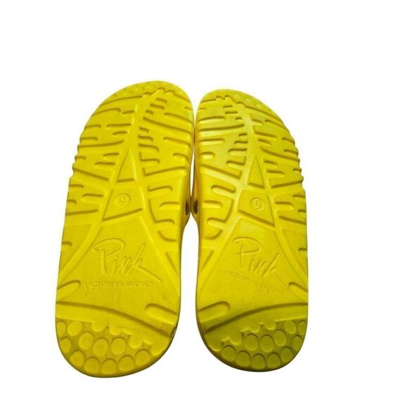 Vintage Victoria's Secret PINK Jelly Y2K Yellow Jeweled Sandals US 9 - Picture 3 of 5